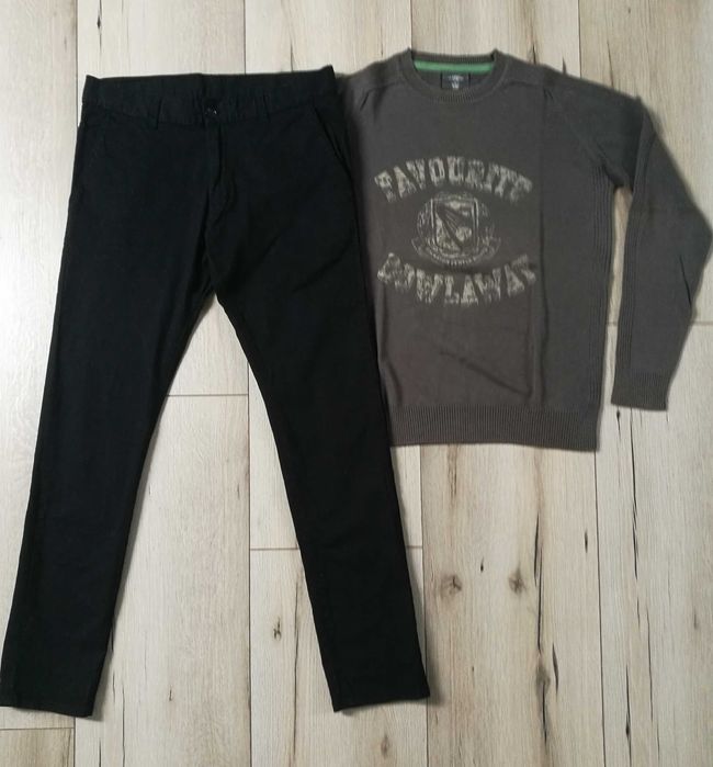 Męski bawełniany sweter H&M LOGG