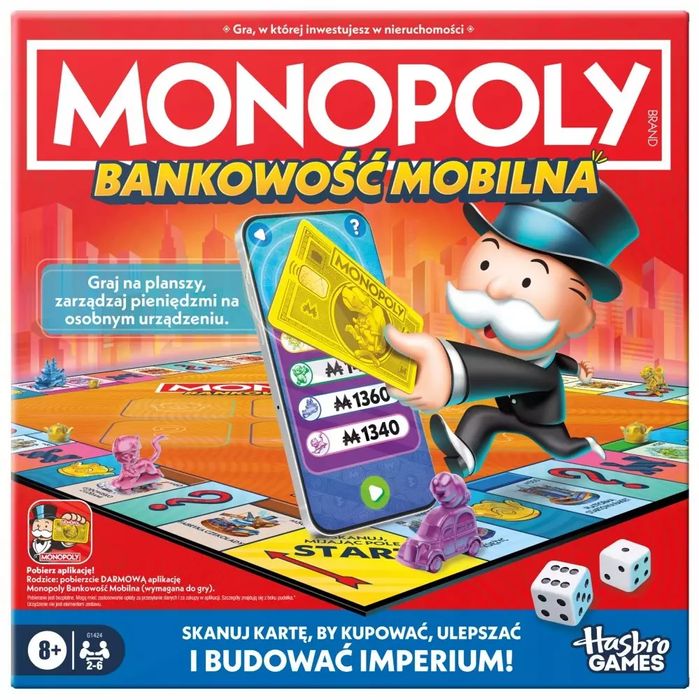 MONOPOLY Bankowość mobilna G1424. Hasbro. Nowy Produkt
