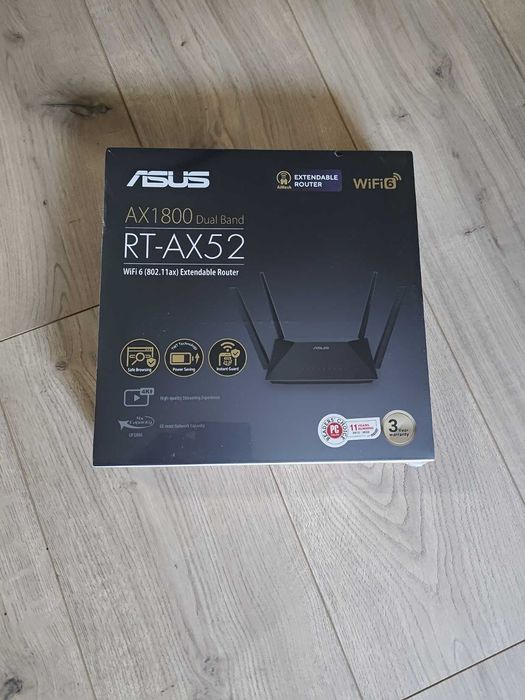 Router ASUS RT‑AX52 – WiFi 6, AX1800, AiMesh – Stan NOWY w folii