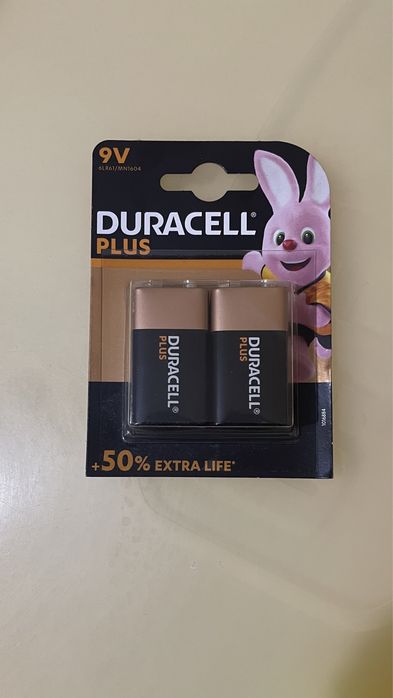 Батарейки Duracell 9V, D