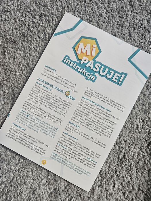 Rebel gra logiczna MI PASUJE! Unikat, jak nowa