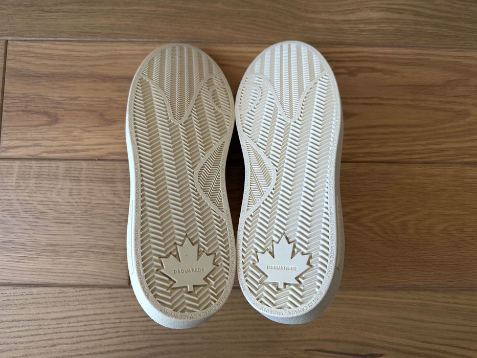 Dsquared2 Rider Męskie Sneakersy Biało-Beżowe 43