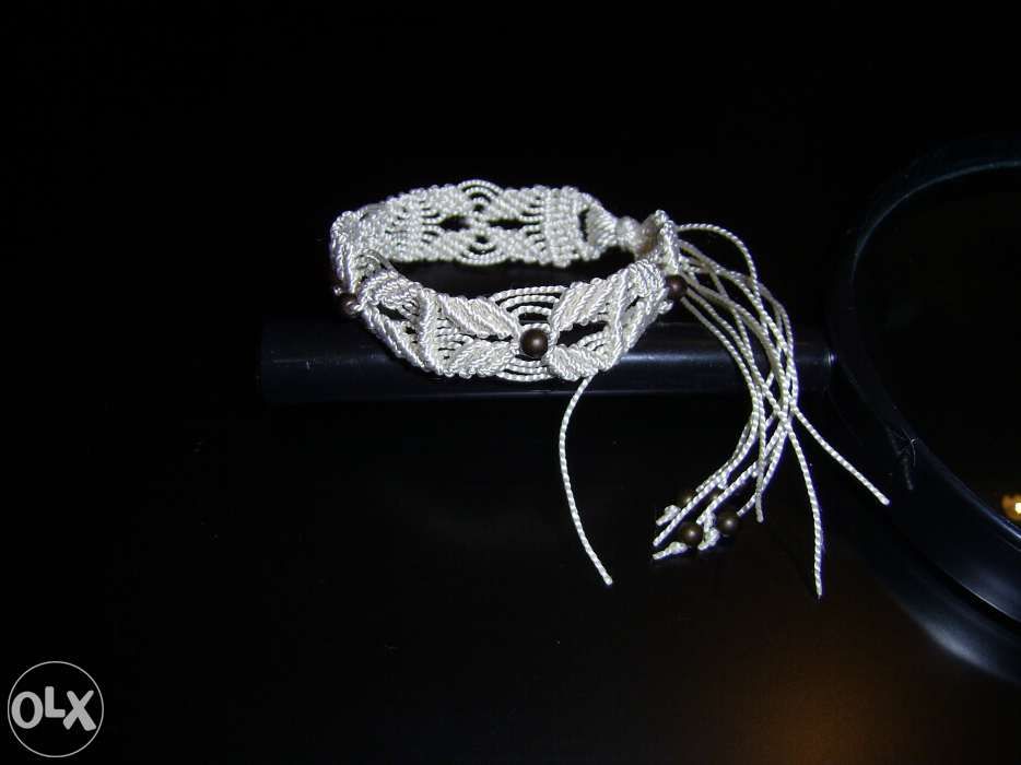 Bransoletki jedwabne rękodzieło