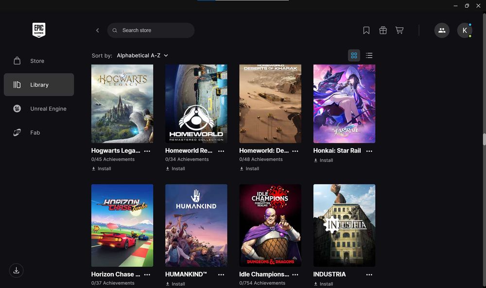 Аккаунт Epic Games 200 игр на 60000 грн, с 2020 года