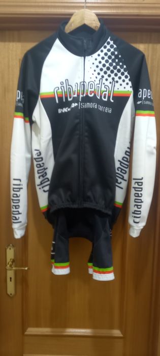 Jersey com Calção ciclismo tamanho L
