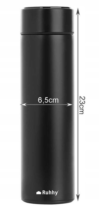 KUBEK Termiczny TERMOS 500ml bidon na kawę herbatę wyświetlacz LCD LED