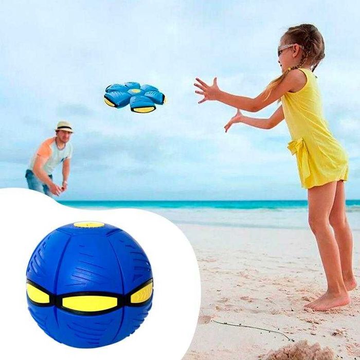 М’яч - трансформер Фрісбі Flat Ball Disc для активних ігор Blast Ball