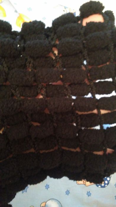 Теплий шарф жіночий, шарф на зиму. Чорний шарфик