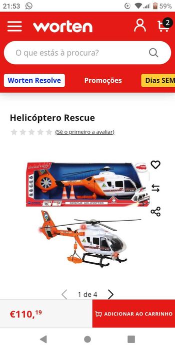 Helicóptero de resgate