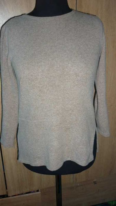 Bianco & Blu-sweter wełniany z kaszmirem r; M