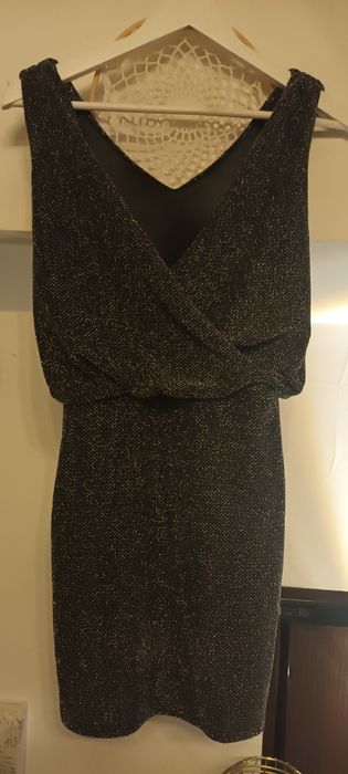 Sukienka M 38 L 40 nowa srebro Vila
