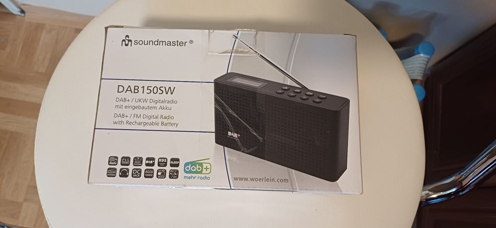 Radio sieciowo-bateryjne DAB+ FM Soundmaster DAB150SW