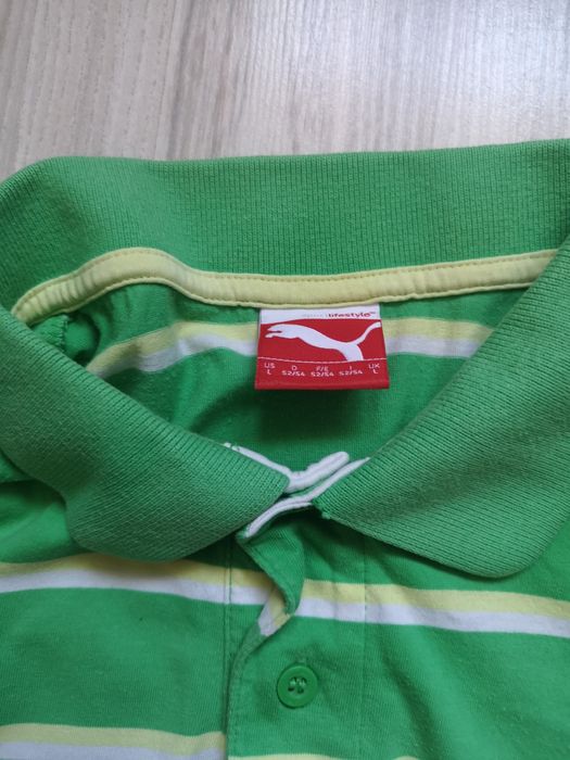 Zielona koszulka polo PUMA rozmiar L