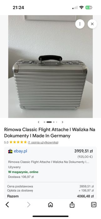 Walizka aktówka rimowa attaché flight case