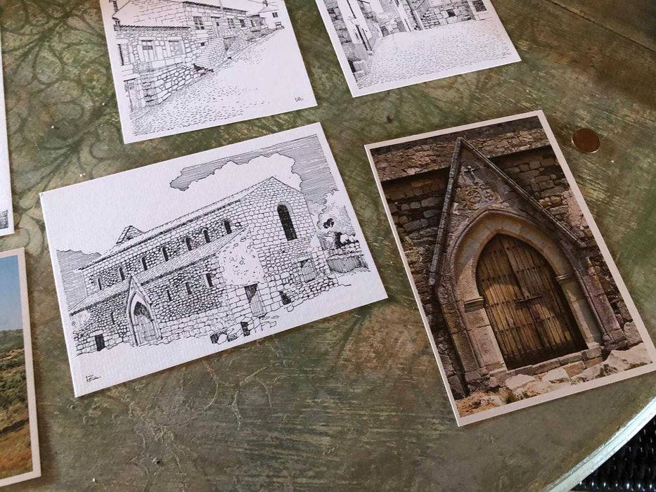 Idanha a velha, 11 postais,5 desenhos 6 fotos
