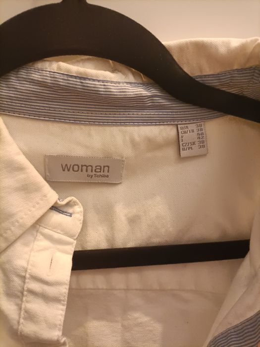 Koszula Tchibo 38  biała długi rękaw, elegancka, halowa, stan idealny