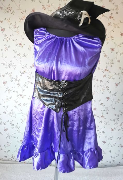 Czarownica czarodziejka sukienka strój przebranie