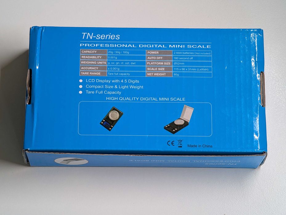 Elektroniczna mini waga jubilerska 0.001g - 100g jak nowa