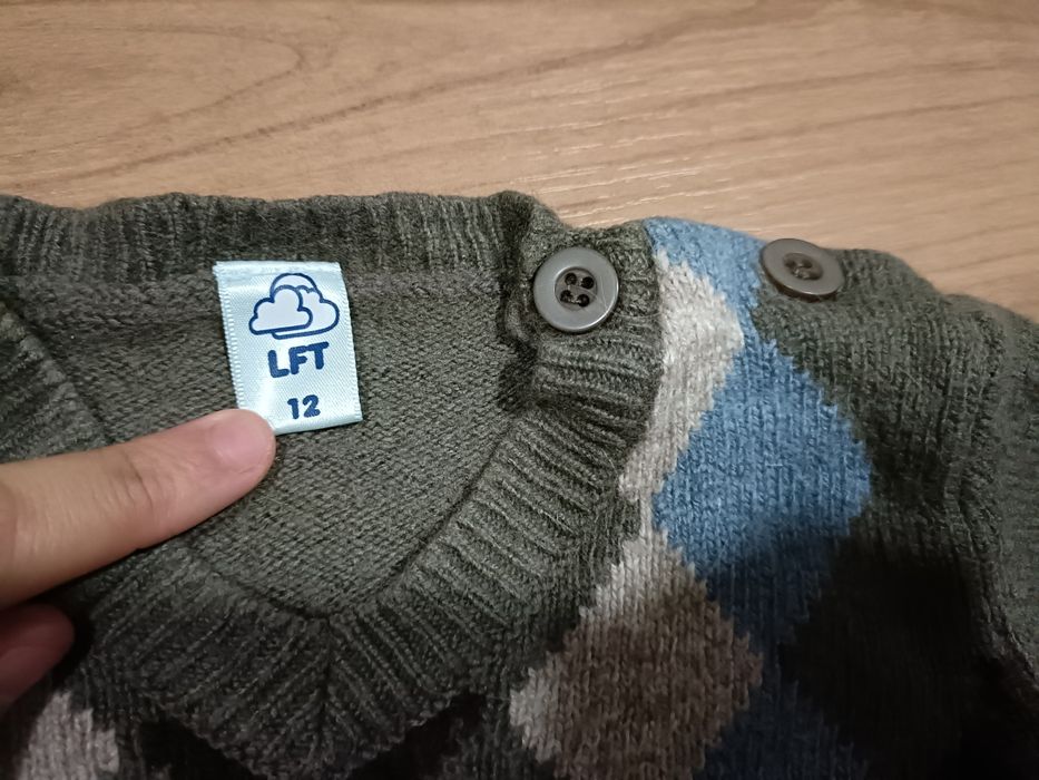 Pullover de lã bebé LFT - 12 meses