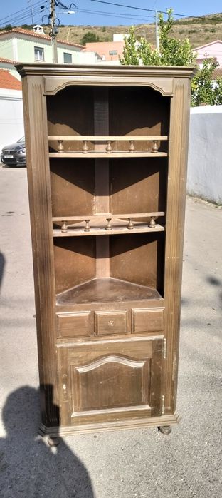 Móvel prateleiras de canto antigo  (ver desconto no texto)