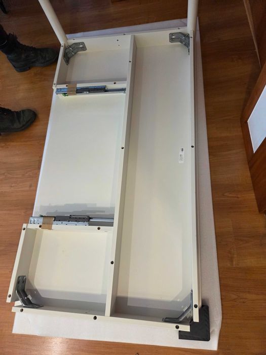 Secretária Ikea Tonstad Branca 140x75 com gaveta