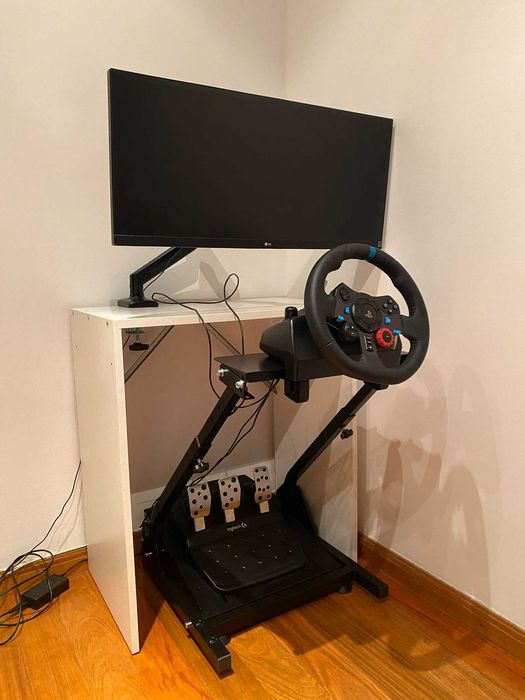 Logitech G29 + pedais + suporte