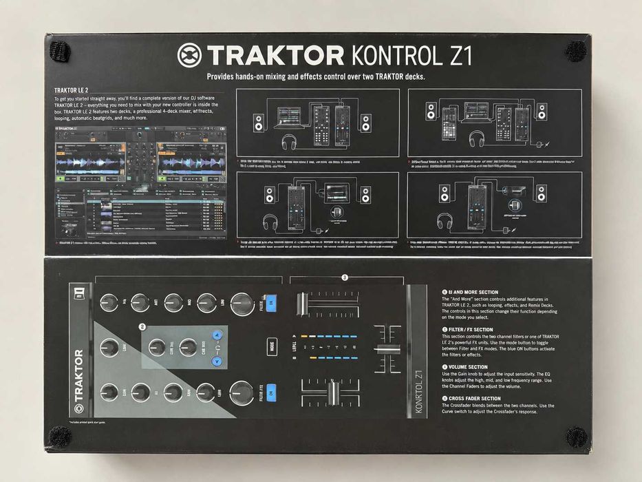 Native Instruments Traktor Kontrol Z1 DJ Mixer + Caixa Original