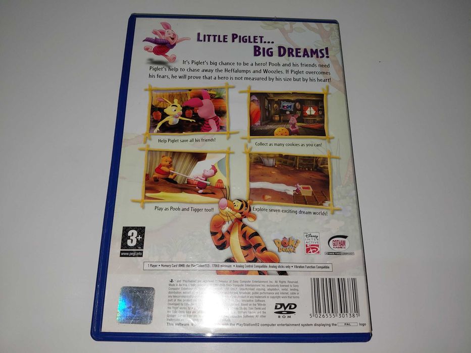 ps2 DISNEY'S PIGLET'S BIG GAME kubuś puchatek gra dla dzieci