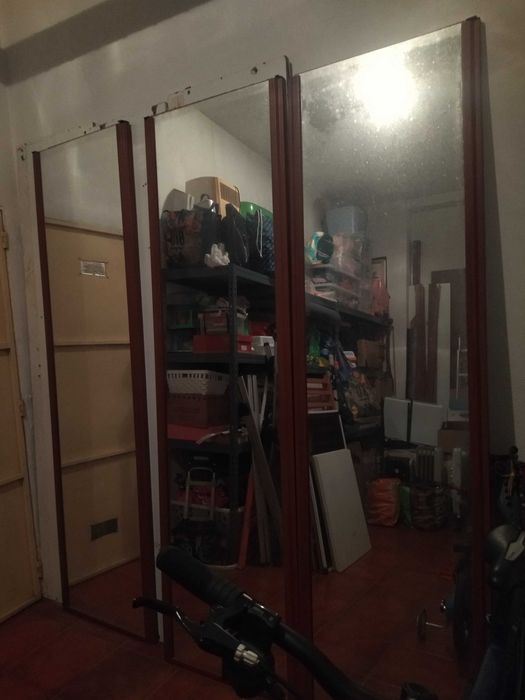 Portas de roupeiro com espelho