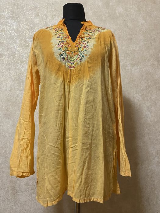 Накидка парео рубашкою на море льон розмір М