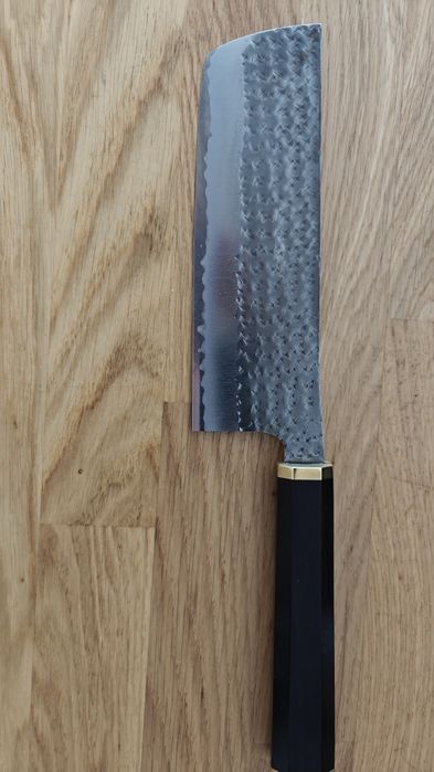 Yu Kurosaki Kokusen Brass Aogami Super/SS Nóż Nakiri 16 cm