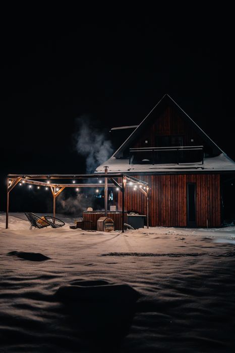 domek w górach SAUNA BALIA JACUZZI ferie zimowe narty skitury biegówki