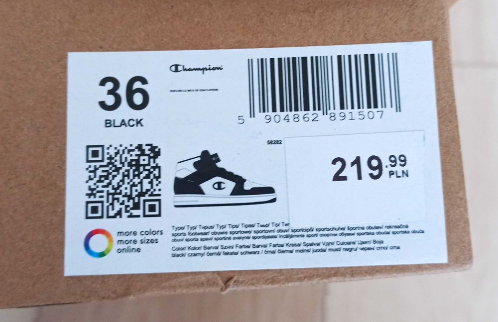 Sneakersy Champion 36
