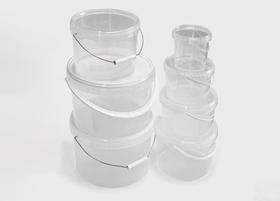 Тара пластикова харчова (лотки, судки, ємності, відра) від 20мл до 33л