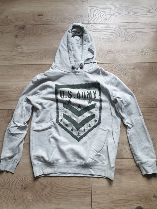 Szara bluza z kapturem SMOG US Army rozmiar M