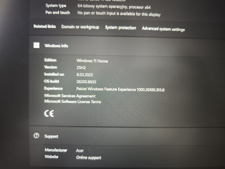 Sprzedam laptopa acer nitro v16