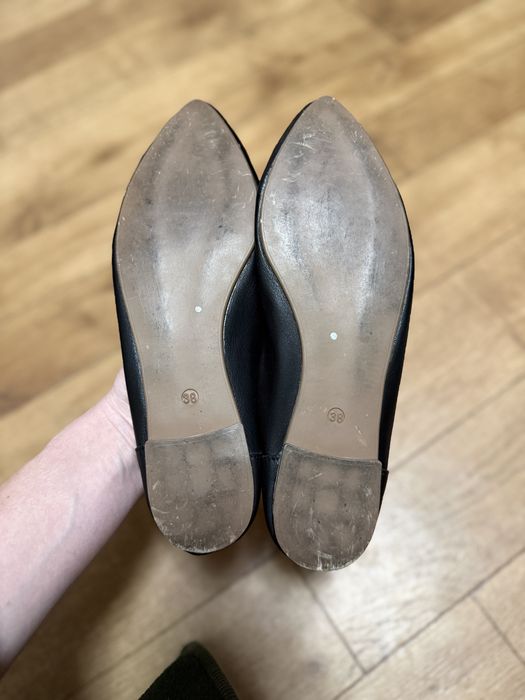 Шкіряні Лофери мюлі балетки max mara massimo dutti enzo bertini