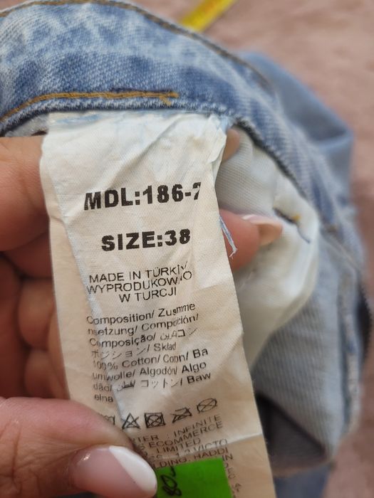Jeansy Straight High Waist –38 roz