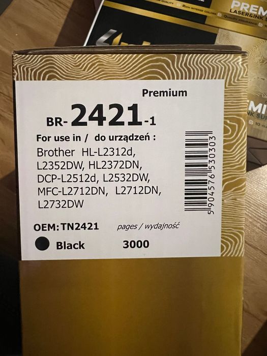 Toner czarny do drukarki 3 sztuki