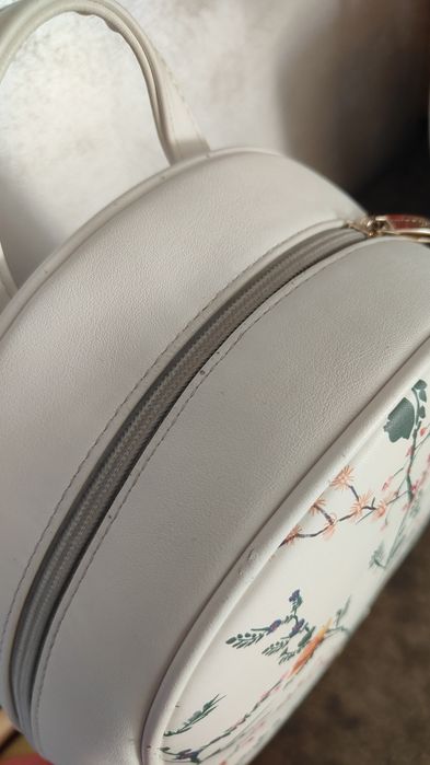 Plecak Wittchen biały w kwiaty