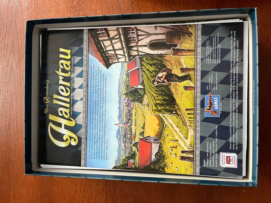 Insert organizer 3D do gry planszowej Hallertau Uwe Rosenberg