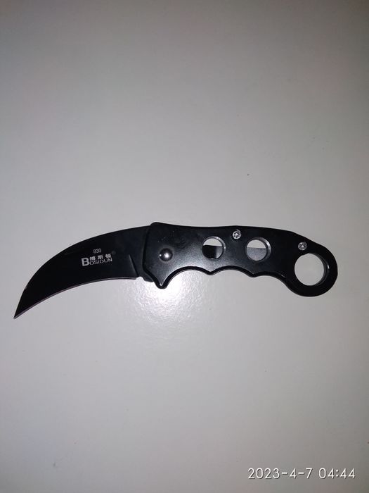BOSIDUN 830 KNIFE (Karambit tática) preto