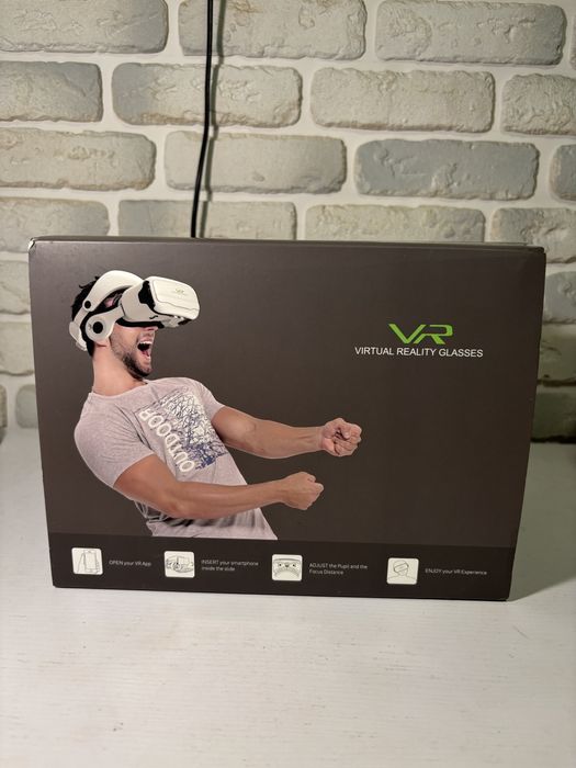 Окуляри віртуальної реальності для телефону
Використовувати один раз