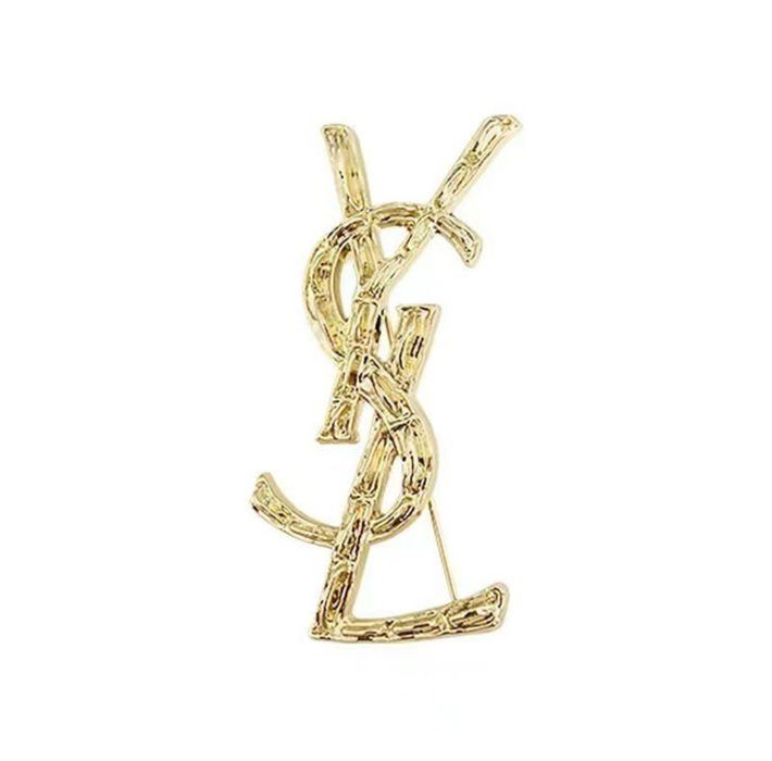Broszka YSL zlota