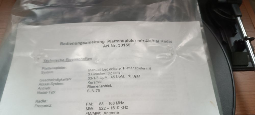Gramofon/FM retro