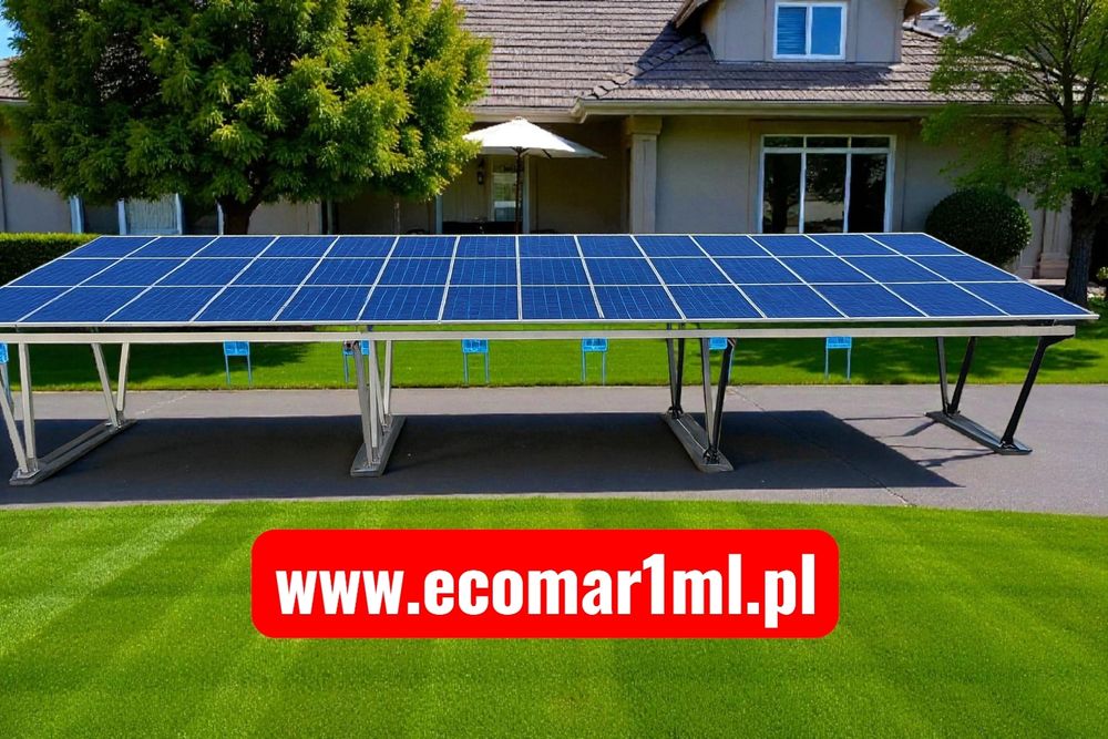 Wiata samochodowa carport 6 stanowisk