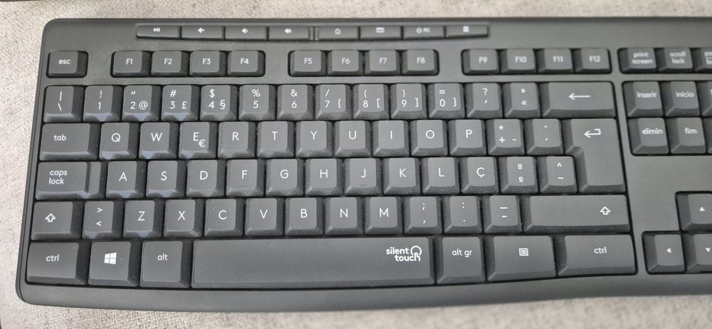 Conjunto Teclado + Rato Logitech MK295 Silent Wireless – NOVO SEM USO