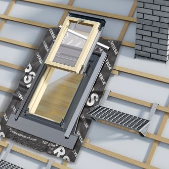 Trzyszybowy wyłaz dachowy Okpol Versa ISWX I22 55x78 + kołnierz