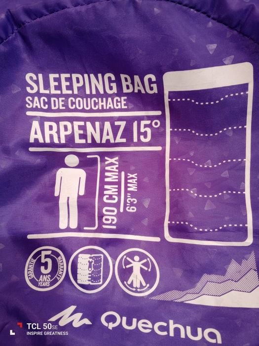 Saco cama da Quechua em bom estado usado só uma vez.