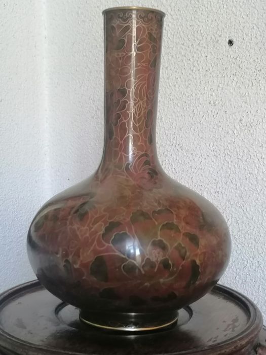 Jarra Vintage em cloisonne